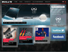 Tablet Screenshot of bulls-darts.com